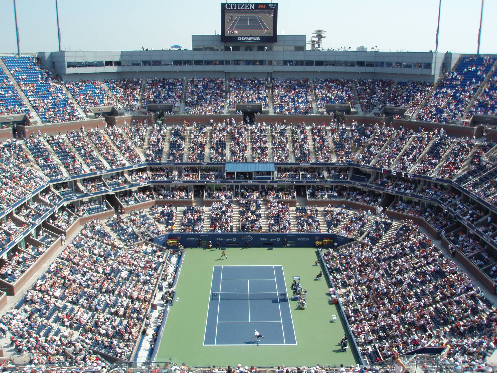 Arthur Ashe Stadium view, US Open